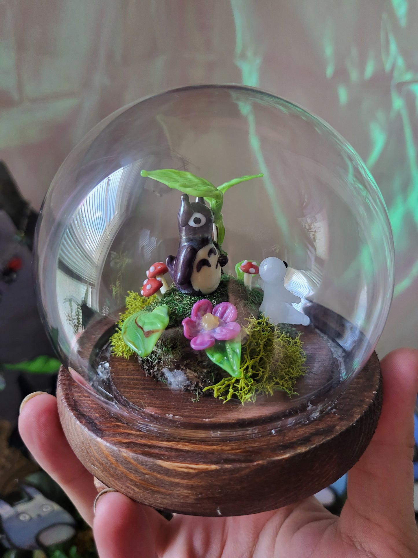 Tiny Totoro Glass Specimen Domes