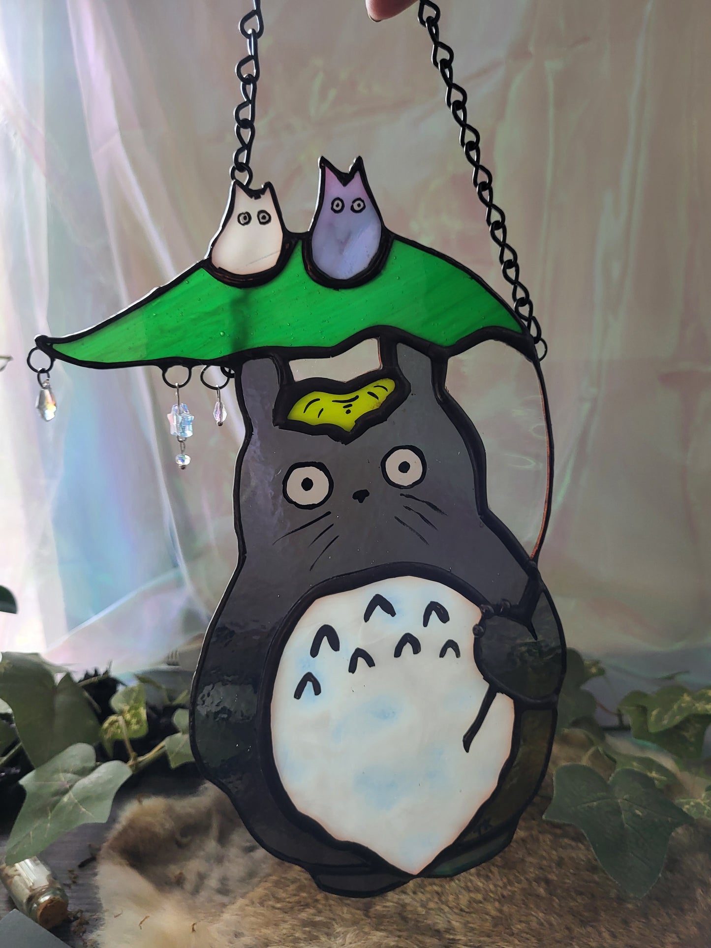 Biggest Totoro Stained Glass Suncatcher