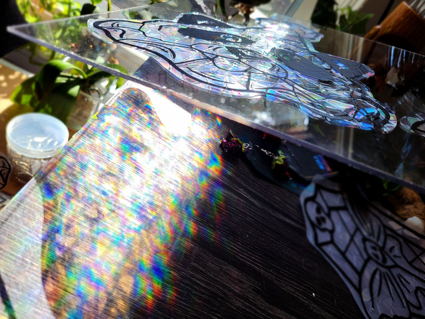Wizard Frog Rainbow Window Cling