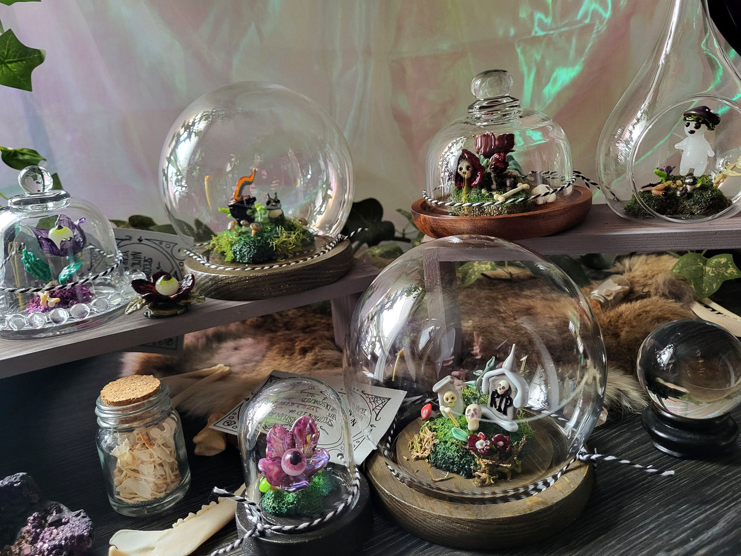 Glass Cemetery Diorama Dome
