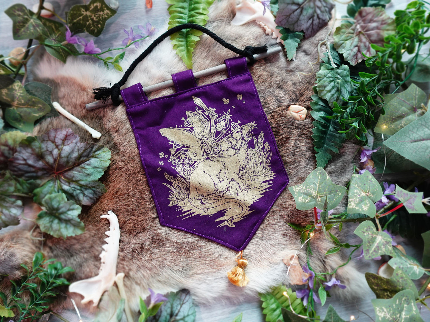 Golden Fantasy Battle Rat Bitty Banner