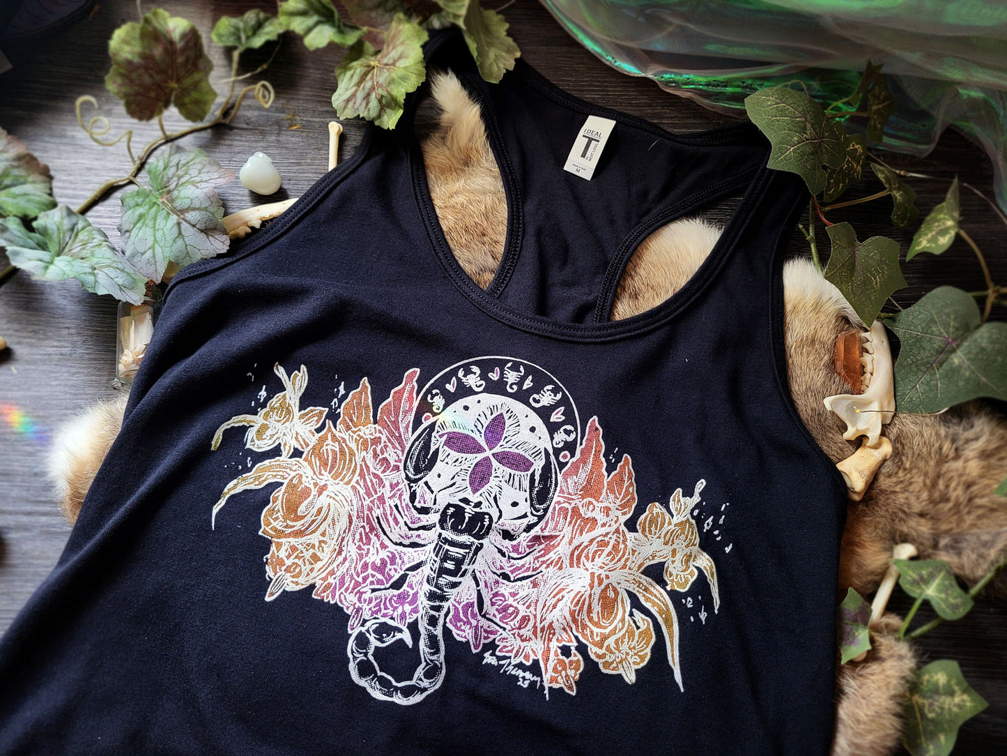 Little Scorpion Black Women's Tank Top