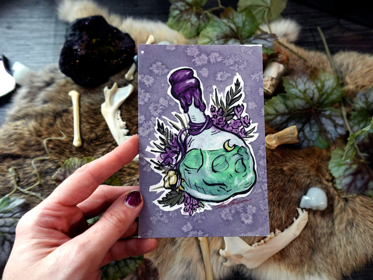 Skull Potion Fine Art Print
