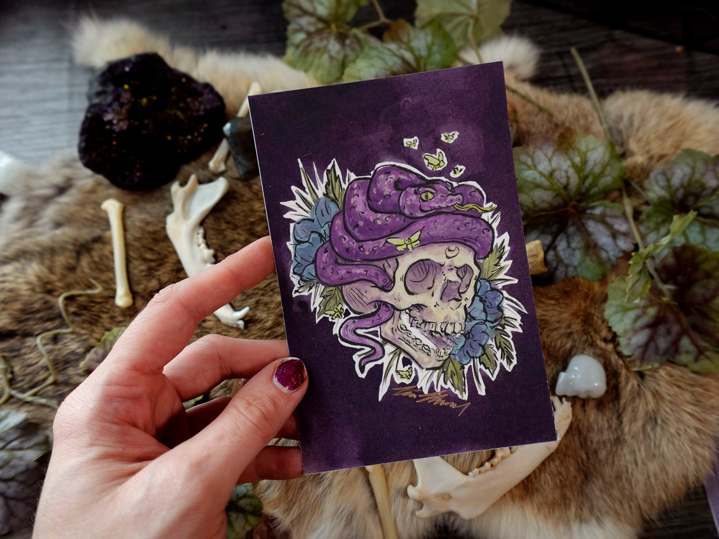 Skulls & Snakes Set Fine Art Prints
