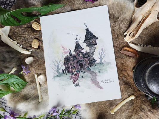 Spooky House Fine Art Print