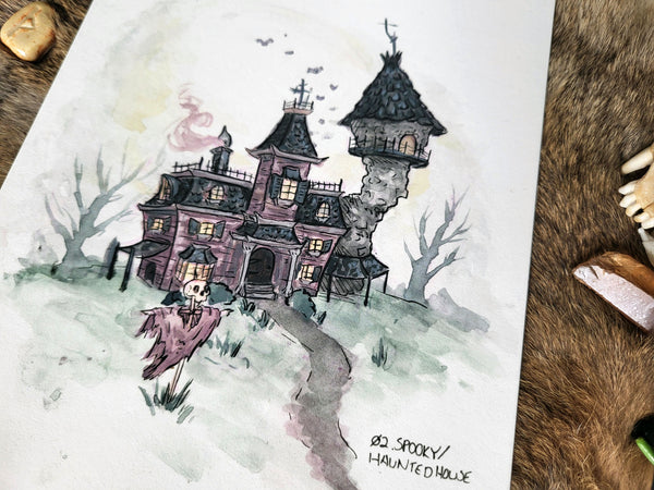 Spooky House Fine Art Print