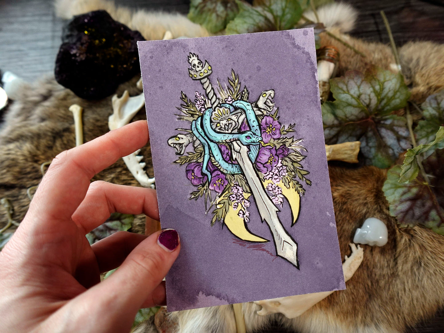 Skulls & Snakes Set Fine Art Prints