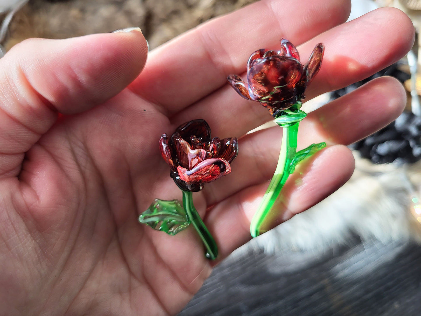 Mini Eternal Love Glass Roses