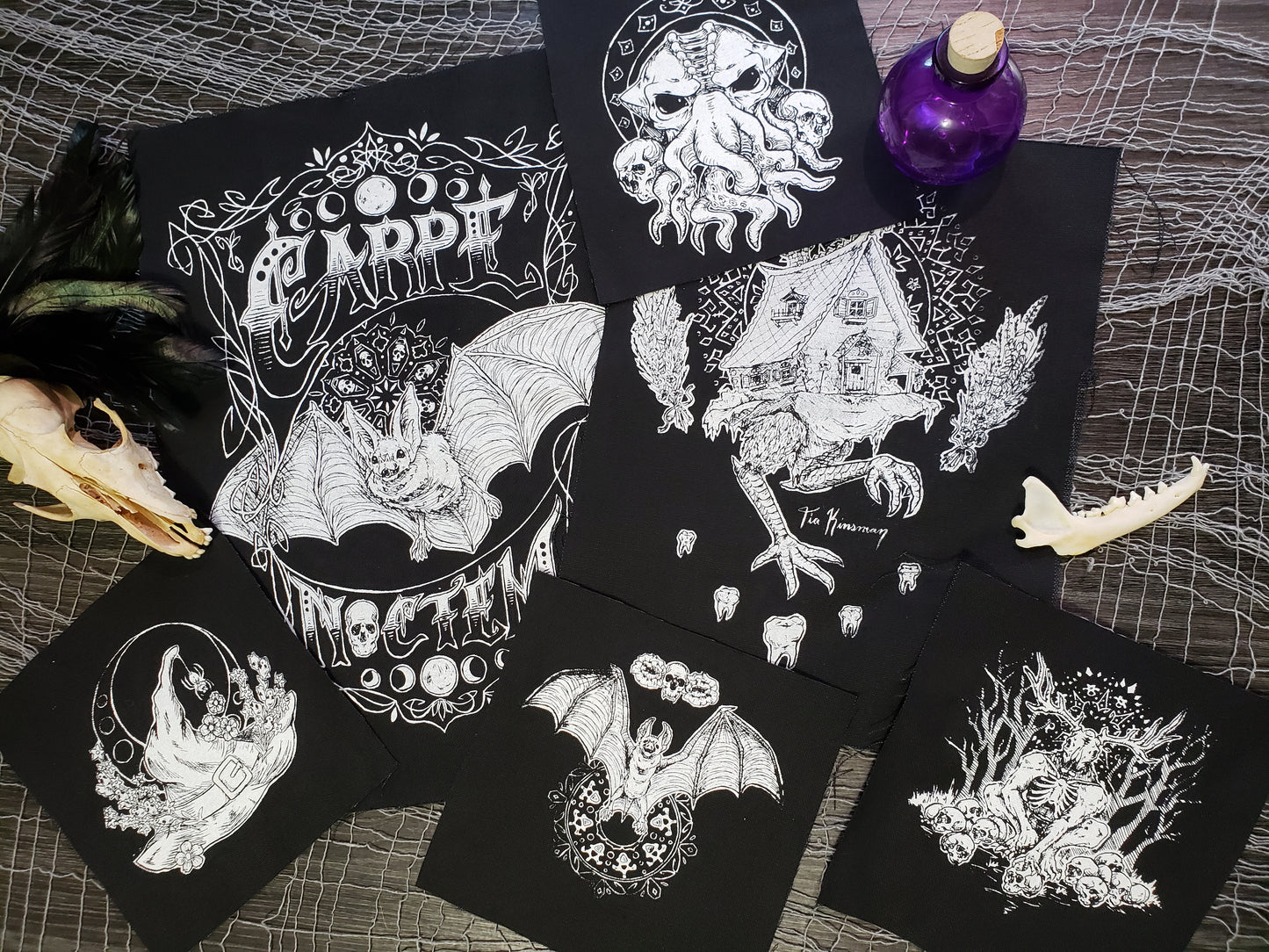 Cthulhu Screen Printed Small Patch