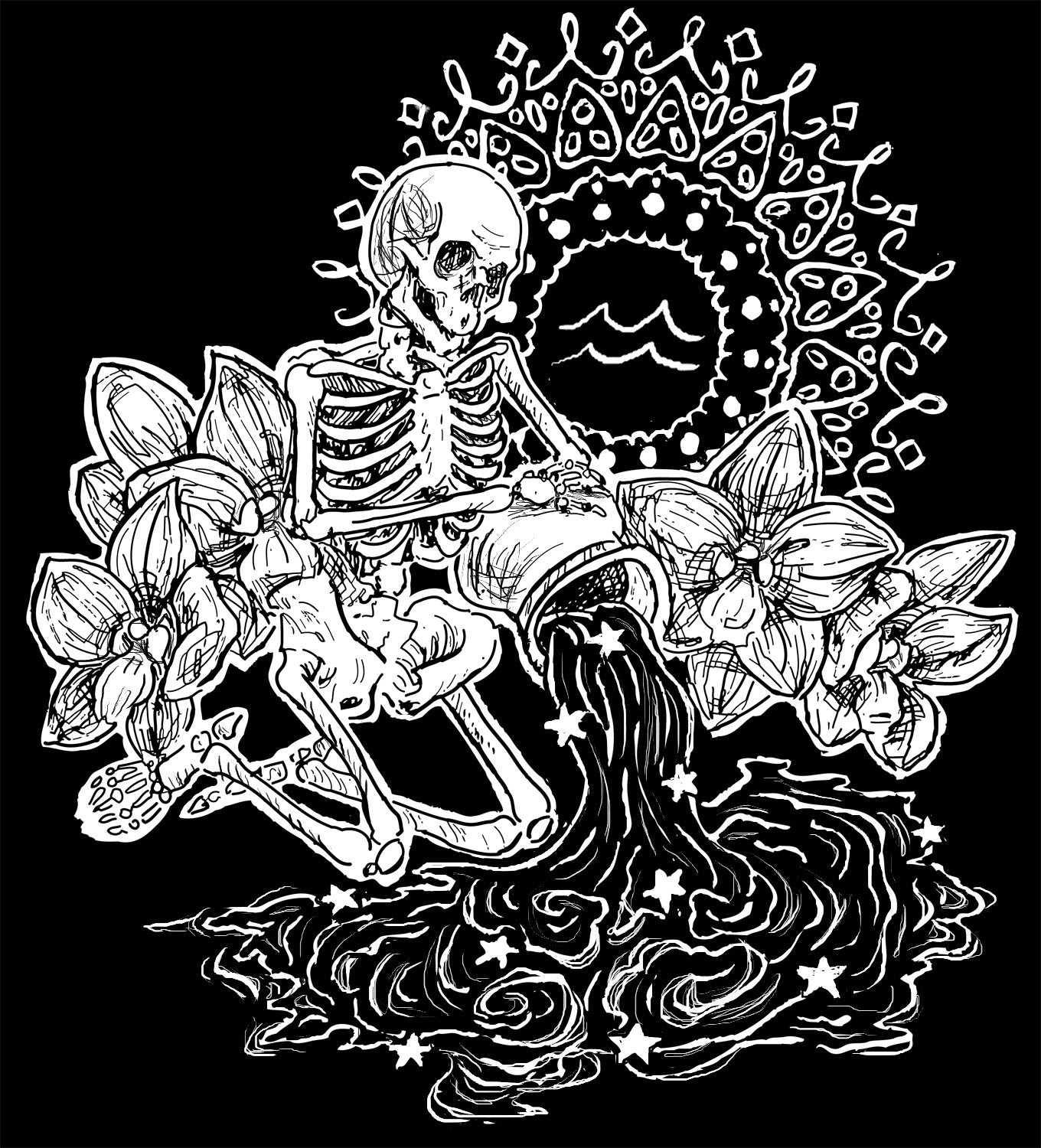 Aquarius Original Drawing