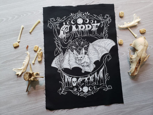 Carpe Noctem Screen Printed Back Patch