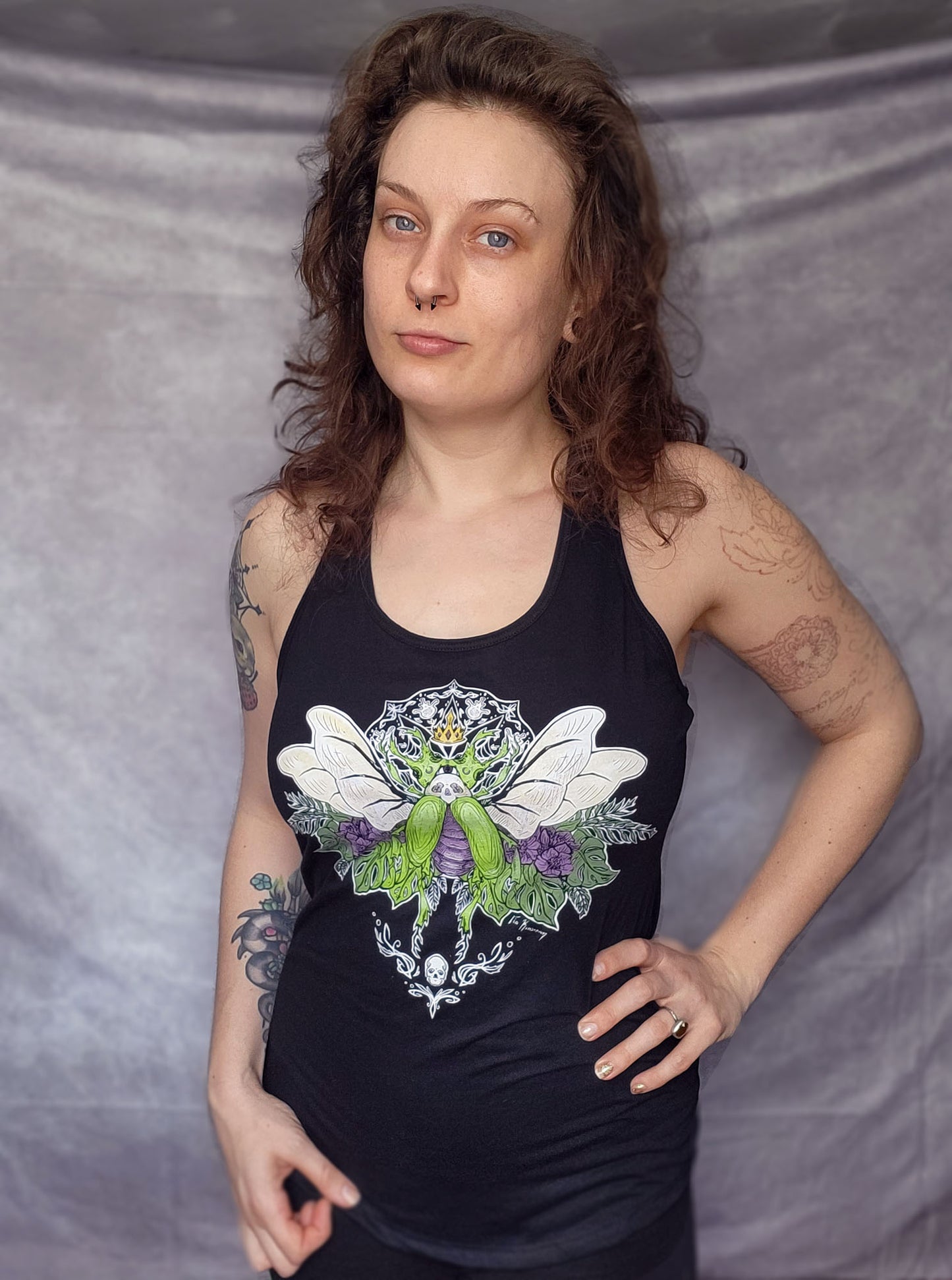 Necro Beetle King Black Women's Tank Top