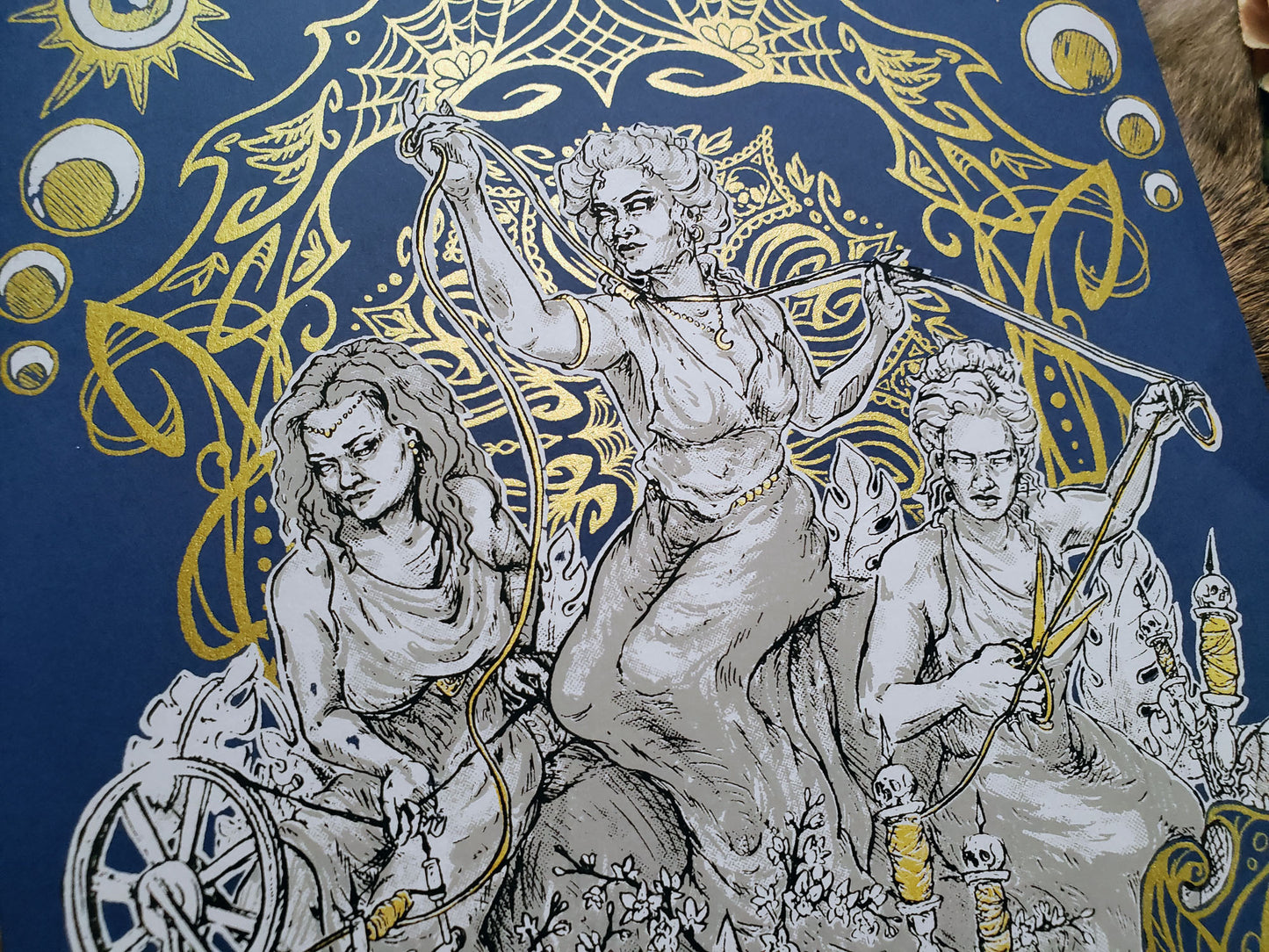 The Fates Hand Printed Fine Art Print