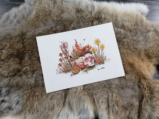 Bones & Flowers Fine Art Print