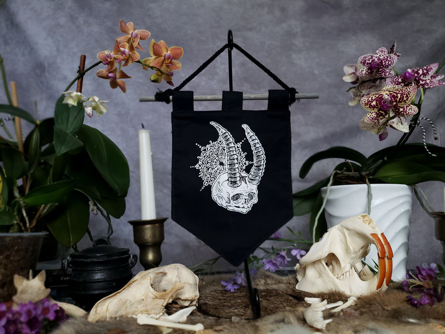 Lil' Demon Skull Bitty Banner