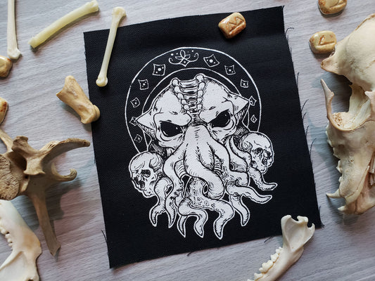 Cthulhu Screen Printed Small Patch