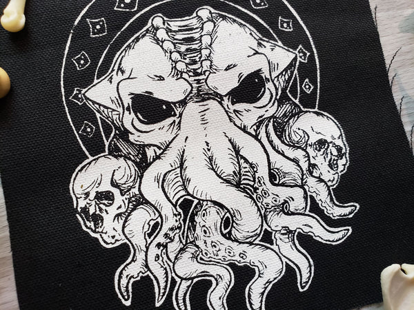 Cthulhu Screen Printed Small Patch