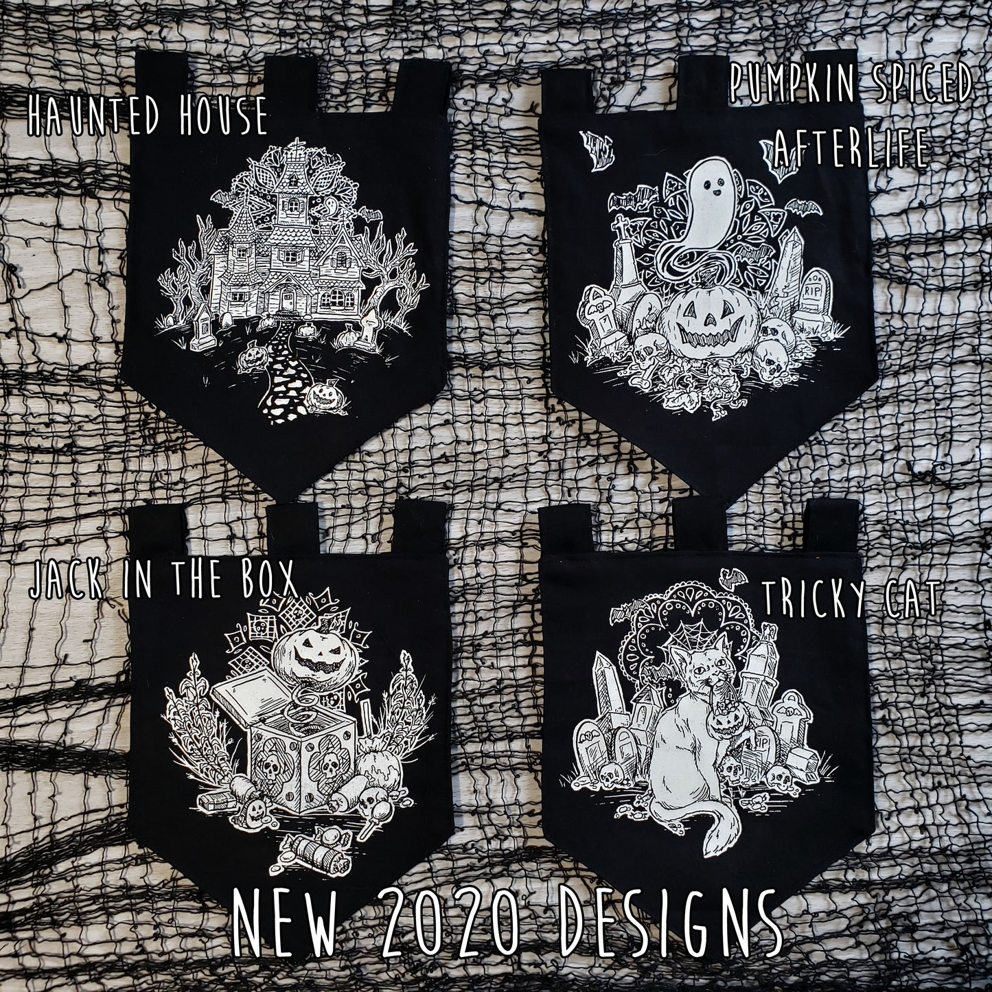 Pumpkin Spiced Afterlife Halloween Bitty Banner