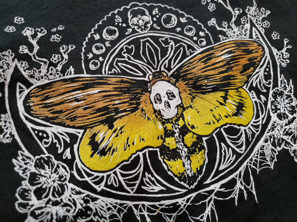 Death's Head Moth Black Unisex Shirt