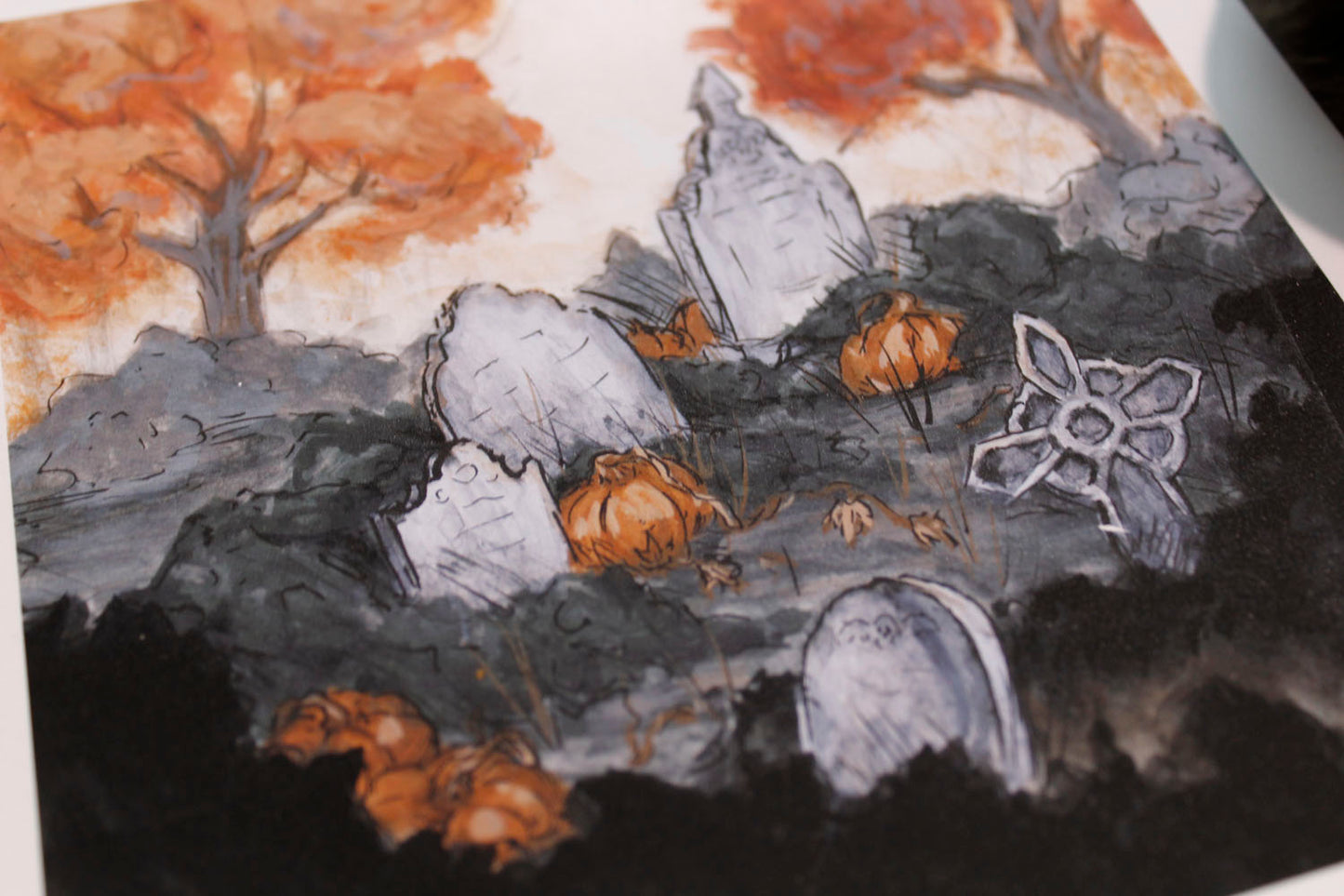 Fall Cemetery Fine Art Print