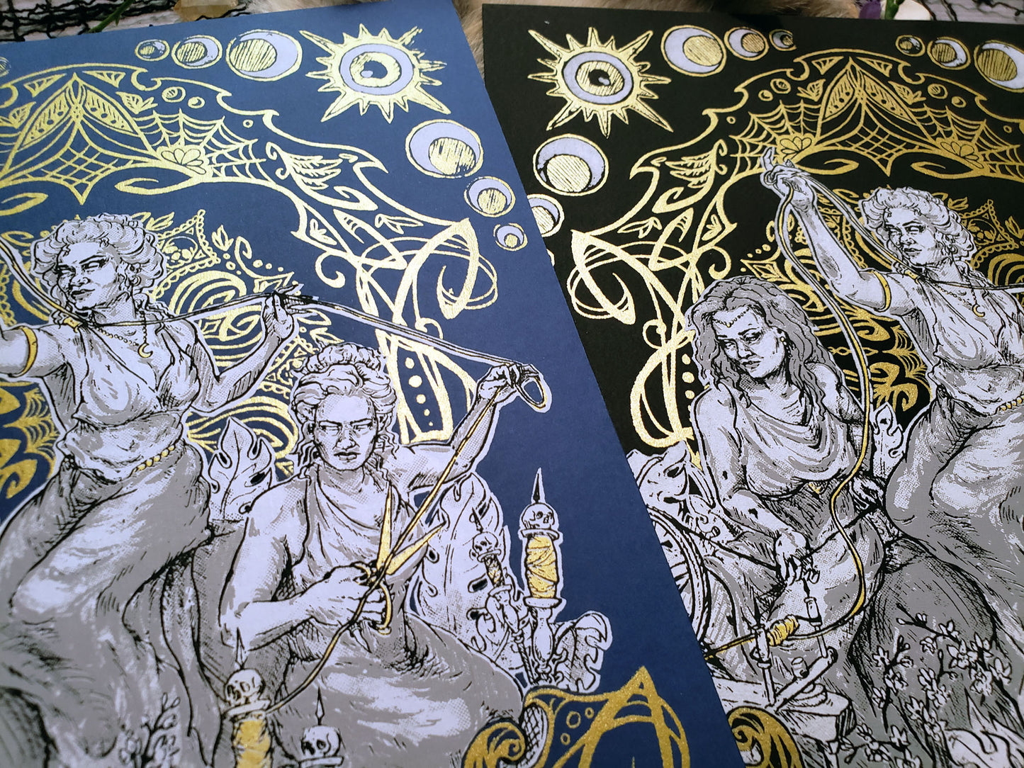 The Fates Hand Printed Fine Art Print