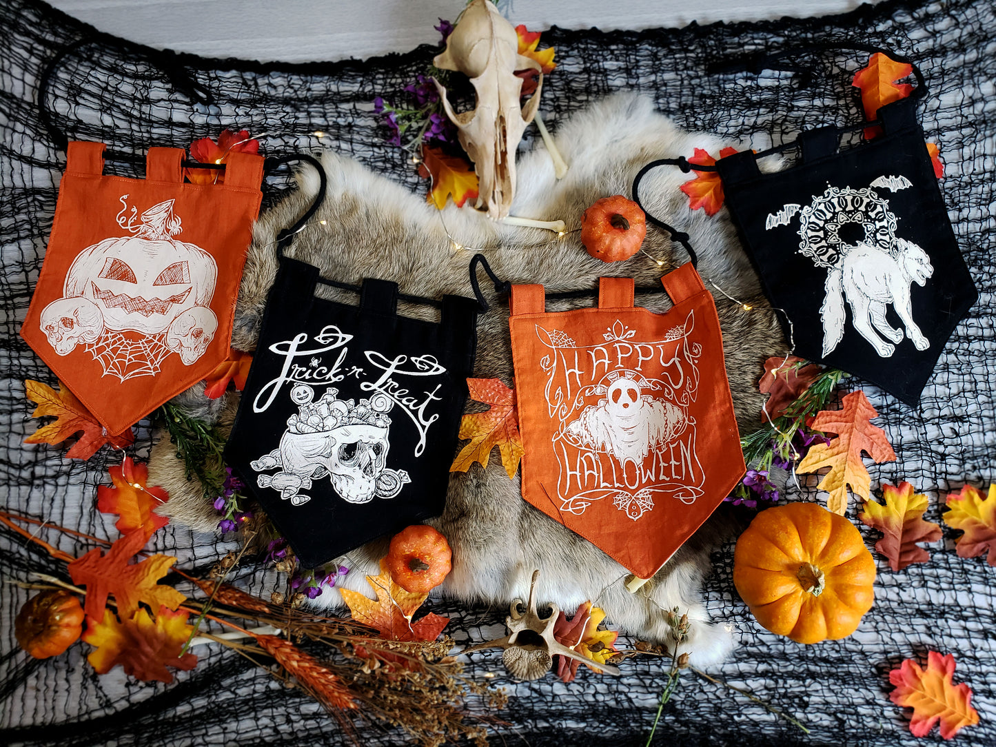 Spooky Haunted House Halloween Bitty Banner