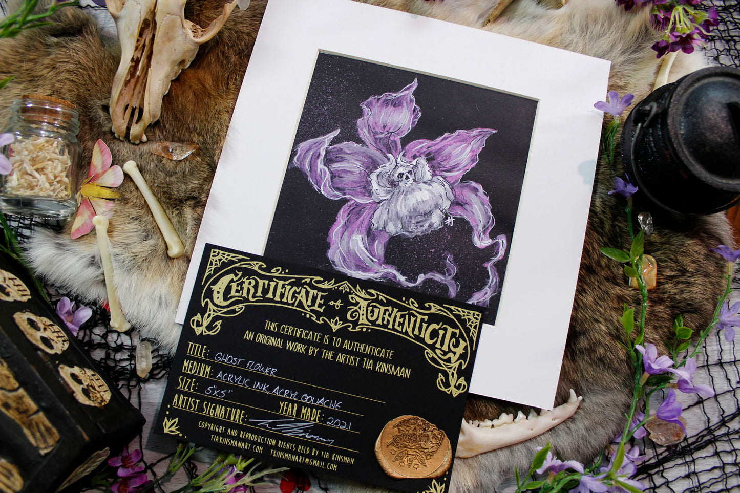 Ghost Flower Original Painting
