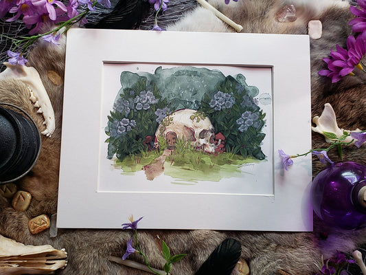 Cozy Gnome Home Original Painting