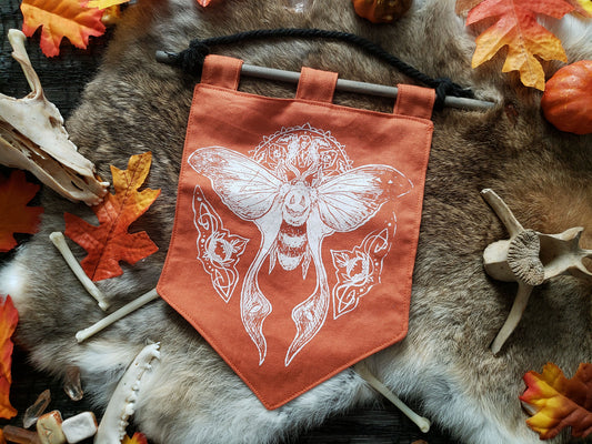 Hallowmoth Halloween Bitty Banner