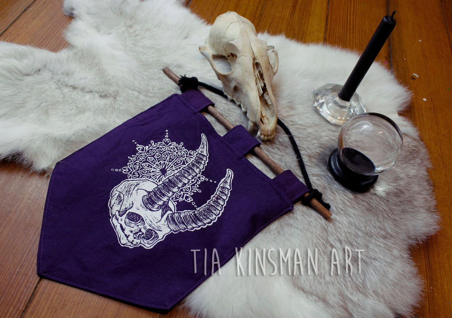 Lil' Demon Skull Bitty Banner