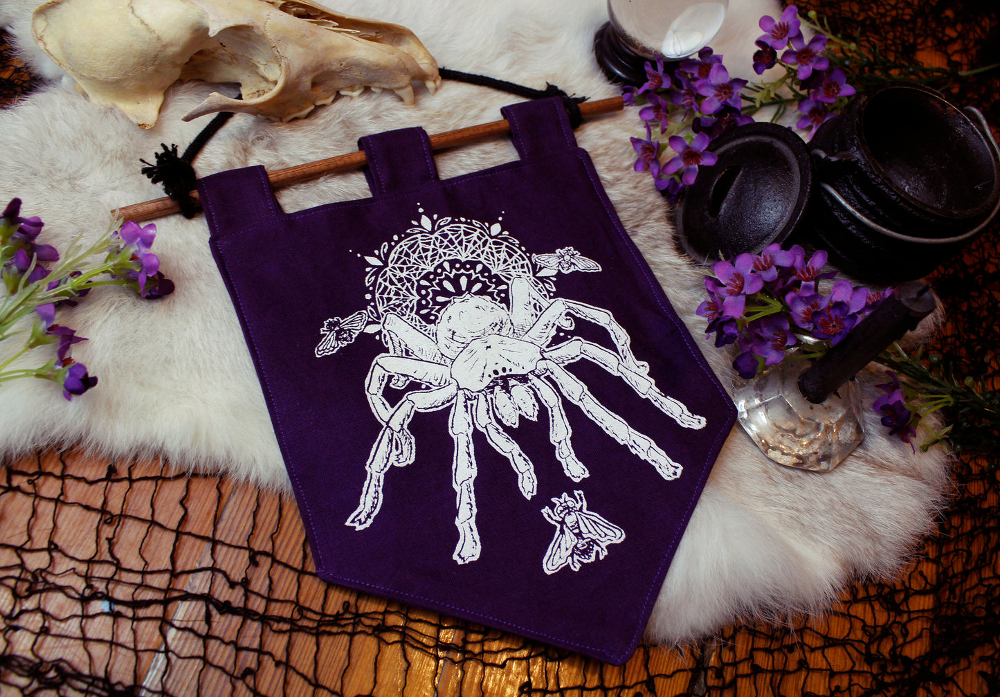 Creepy Crawly Tarantula Bitty Banner