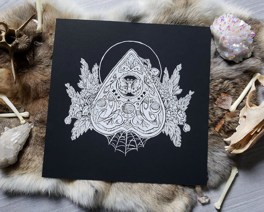 Planchette Hand Screen Printed Fine Art Print