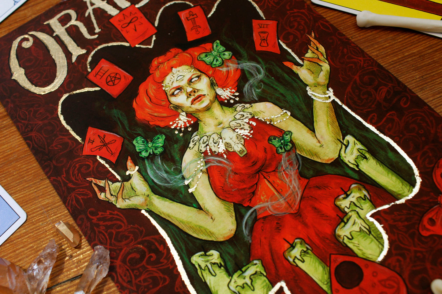 The Oracle Hand Embellished Fine Art Print