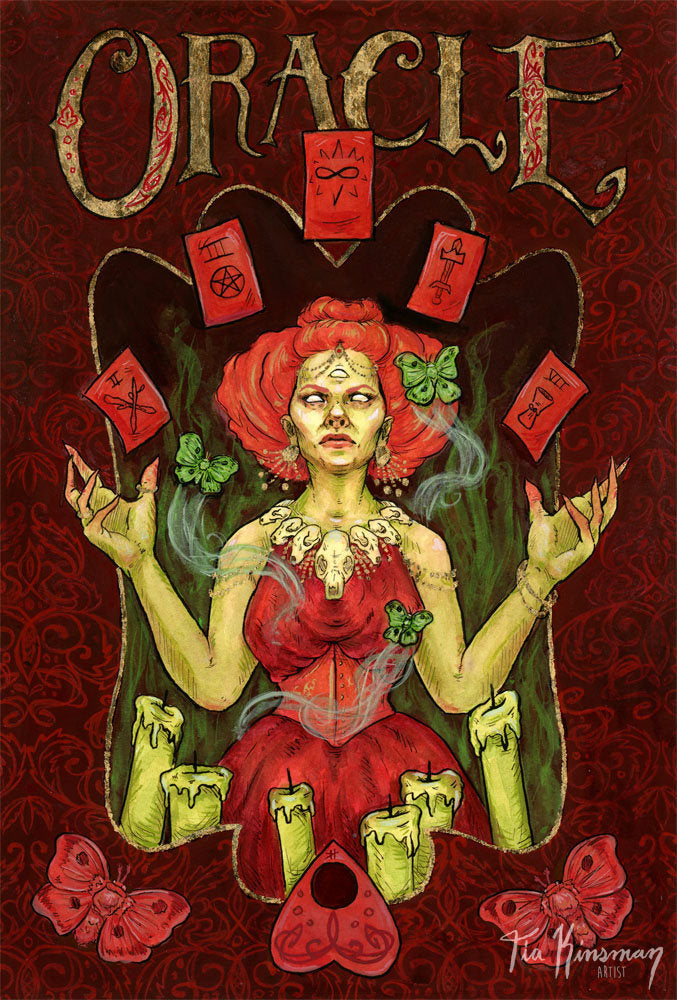 The Oracle Hand Embellished Fine Art Print