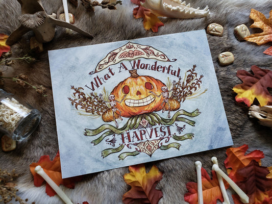 Wonderful Harvest Over the Garden Wall Fine Art Print