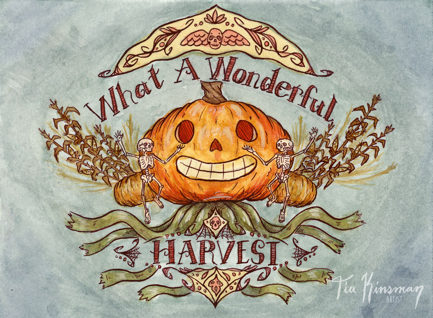Wonderful Harvest Over the Garden Wall Fine Art Print