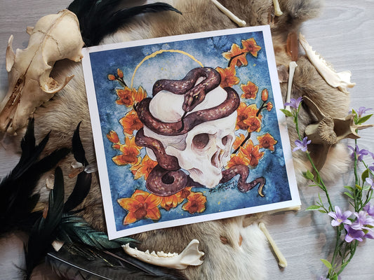 Shed Your Skin Hand Embellished Fine Art Print