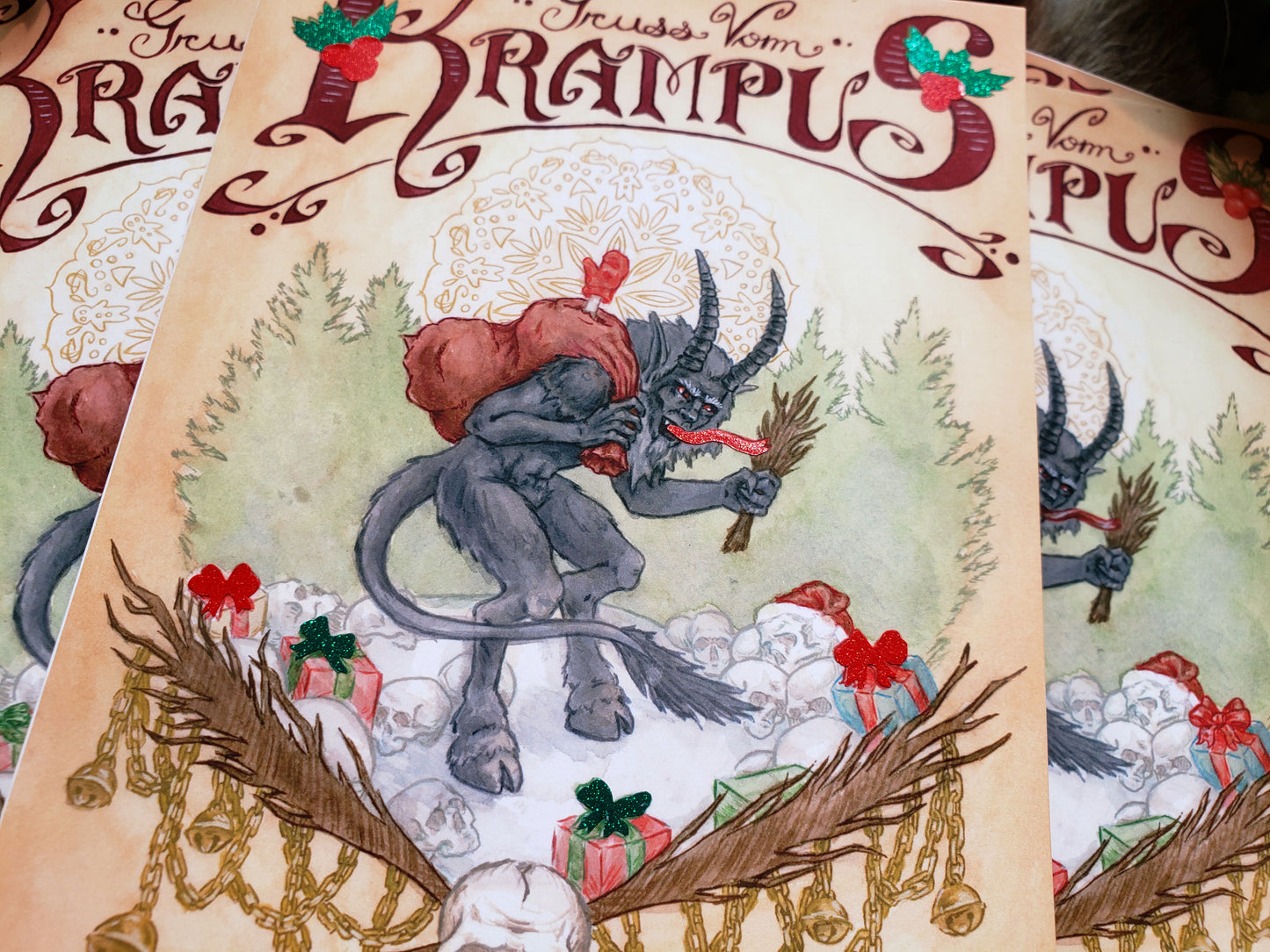 Gruss Vom Krampus Greeting Cards