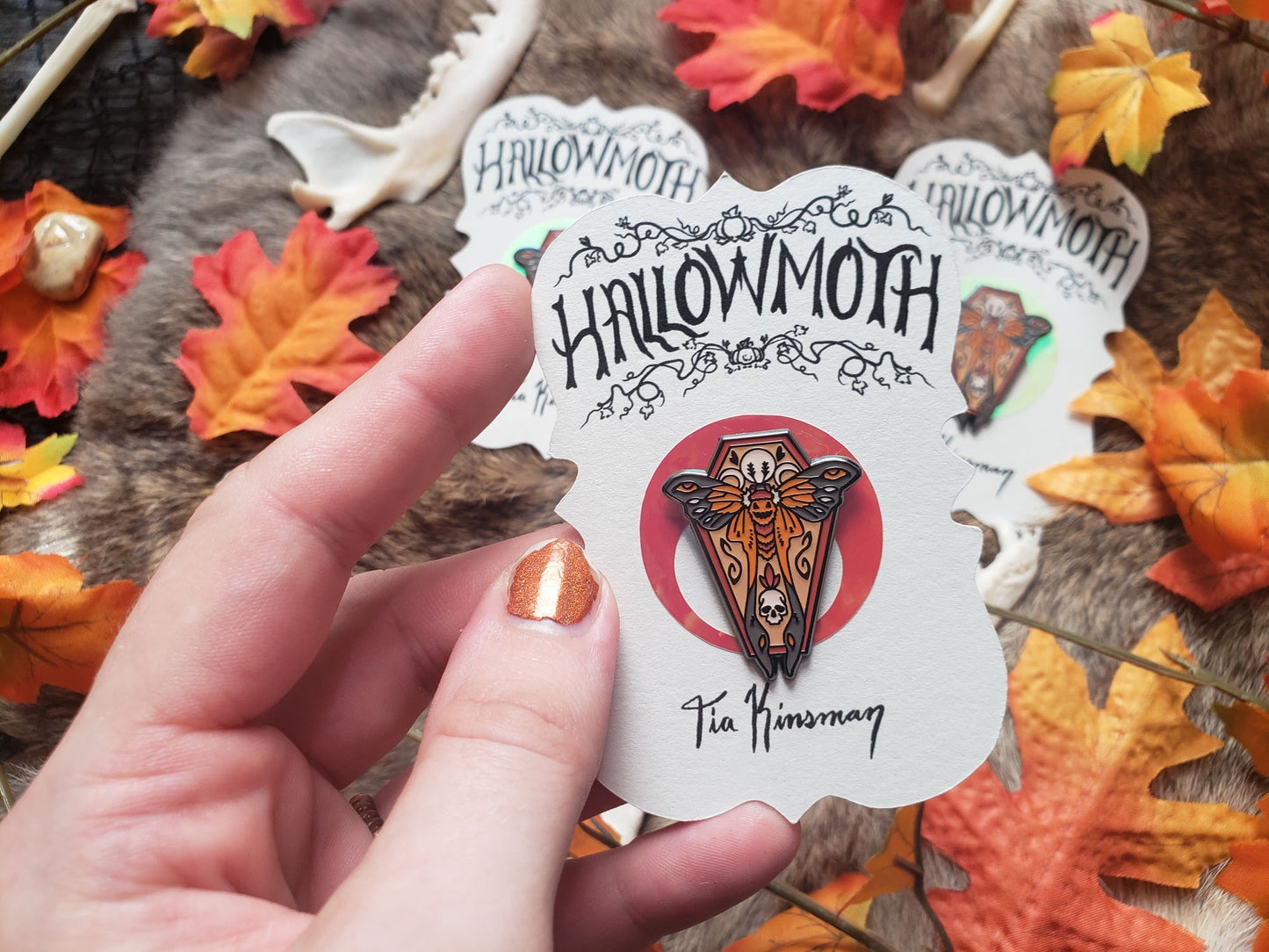 HallowMoth Enamel Pin