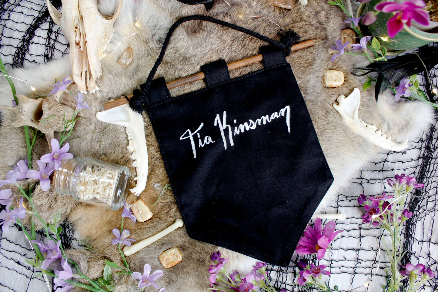 Hallowmoth Halloween Bitty Banner