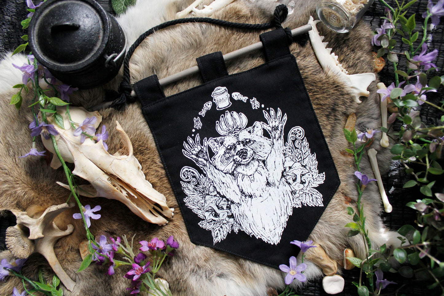 Raccoon Bitty Banner
