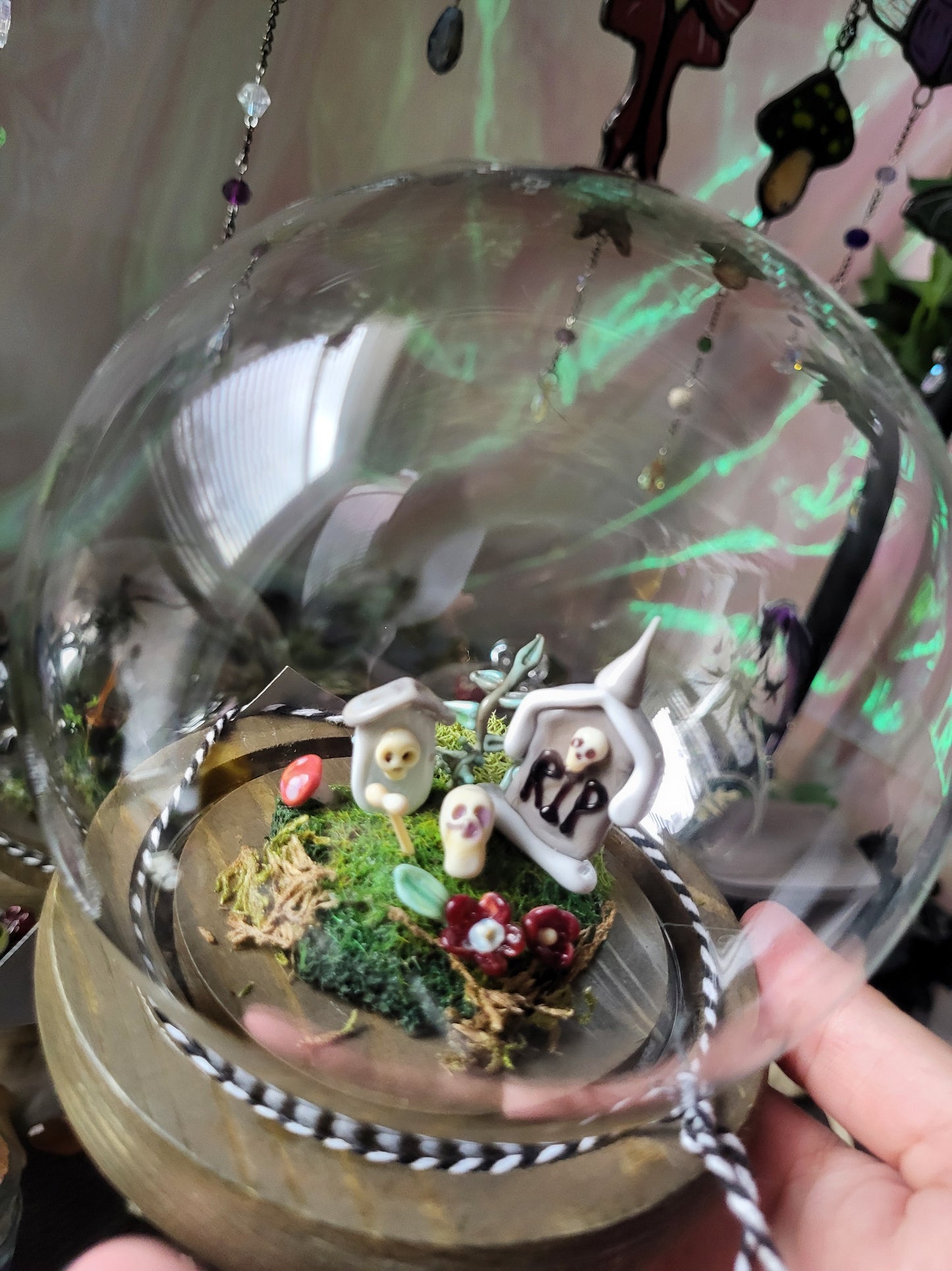 Glass Cemetery Diorama Dome