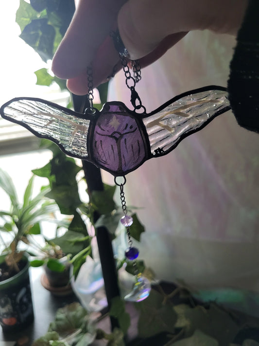 Mini Beetle Stained Glass Suncatcher