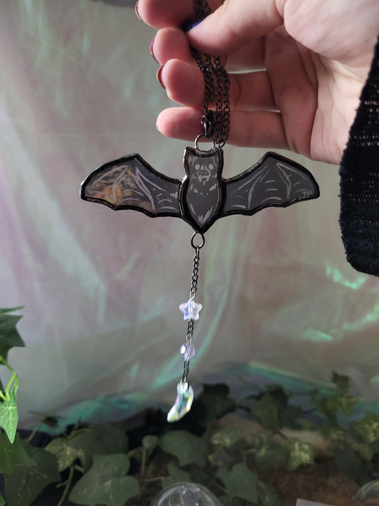 Mini Bat Stained Glass Suncatcher