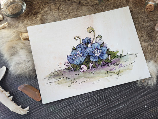 Cookie Monster Flowers Fine Art Print