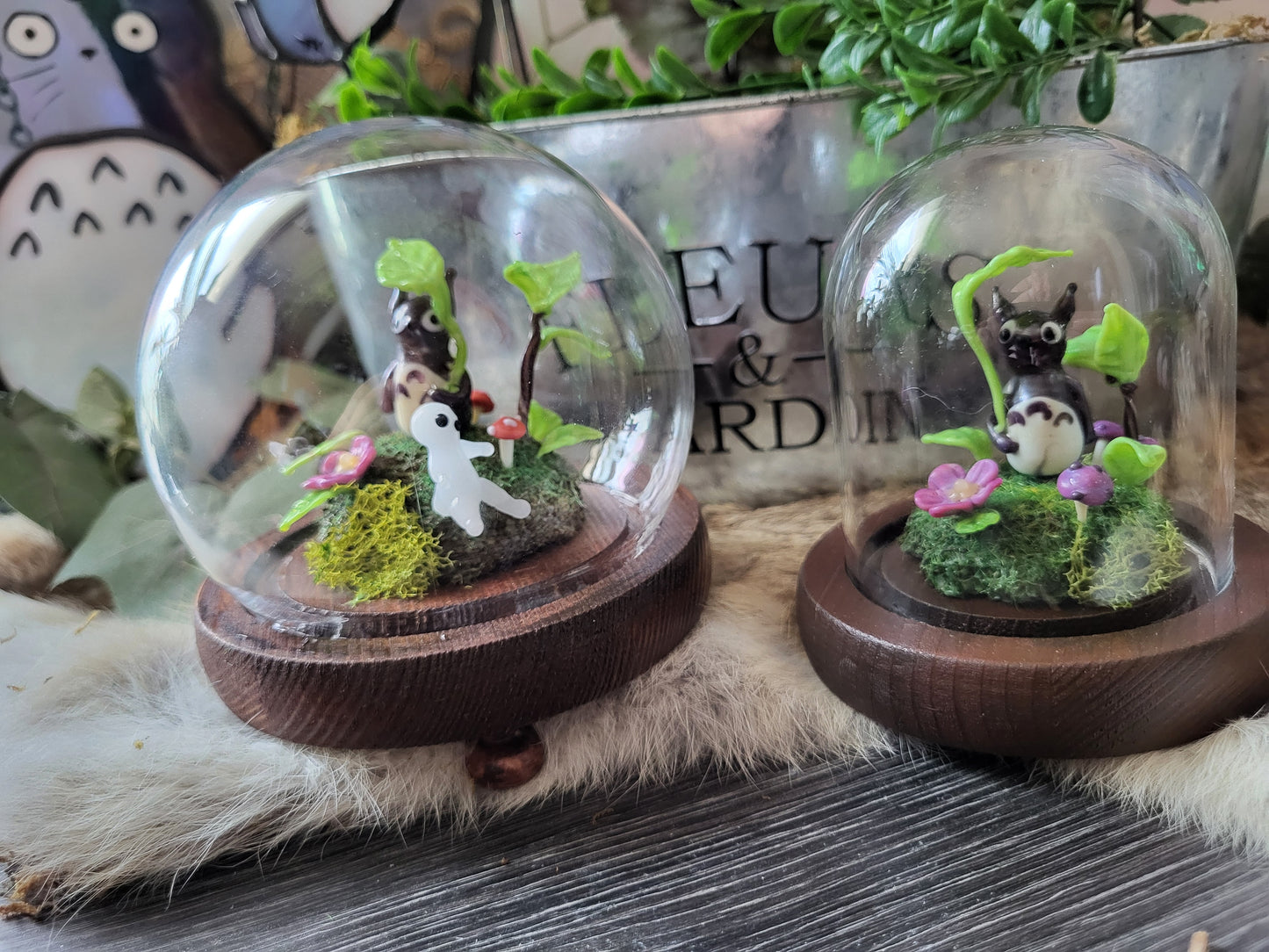 Tiny Totoro Glass Specimen Domes