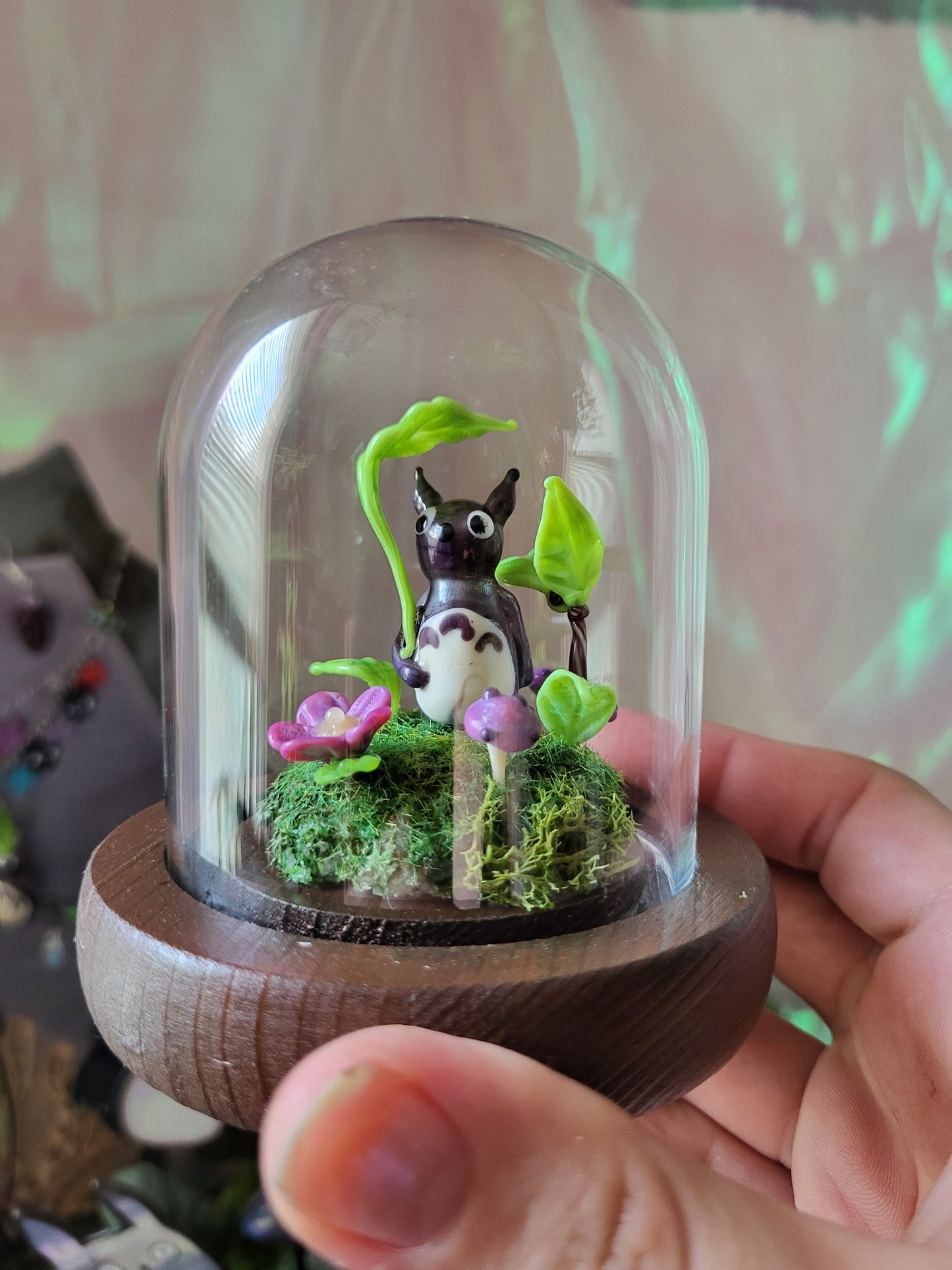 Tiny Totoro Glass Specimen Domes