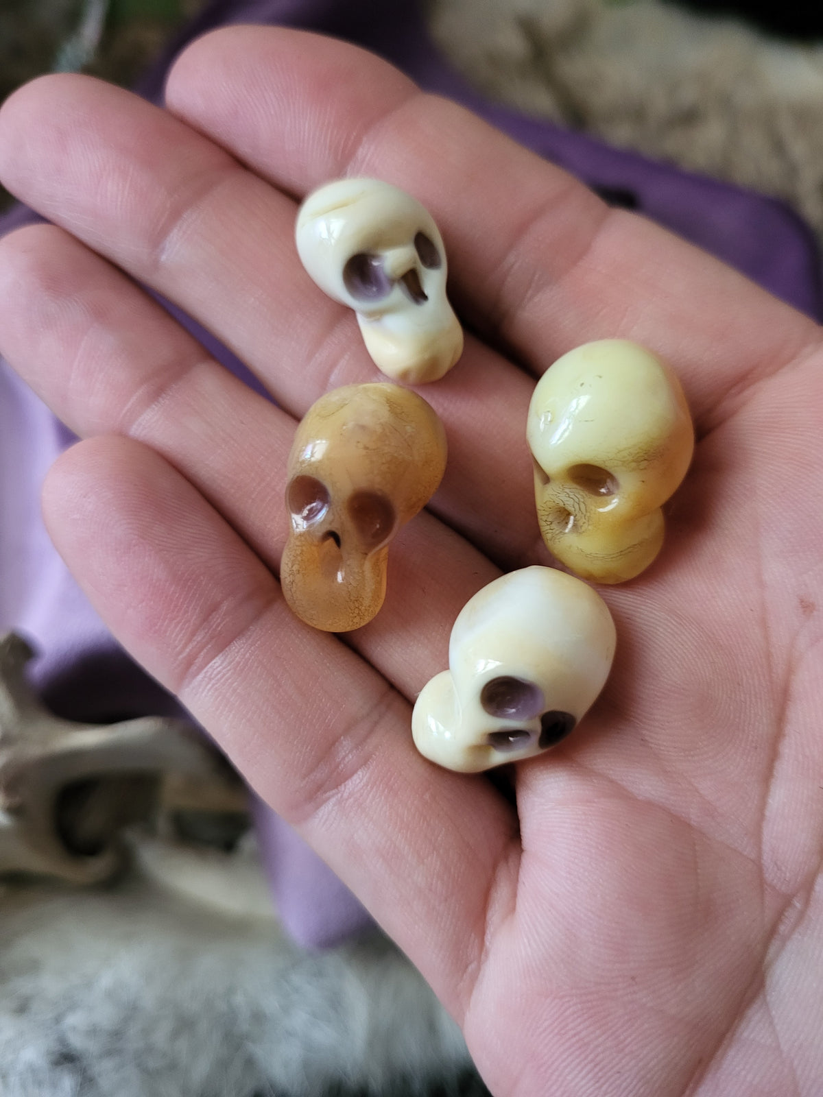 Tiny Glass Skulls