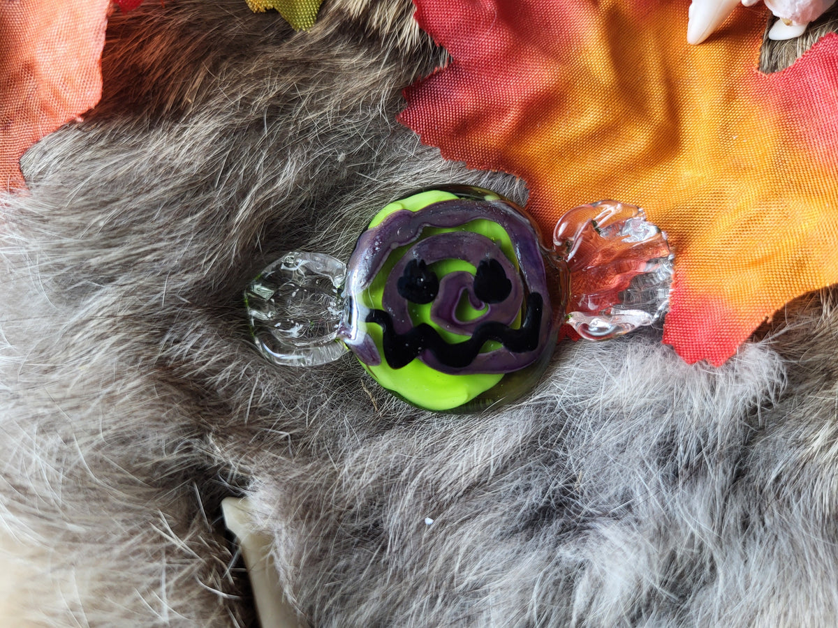 Glass Jack-O-Lantern Candies