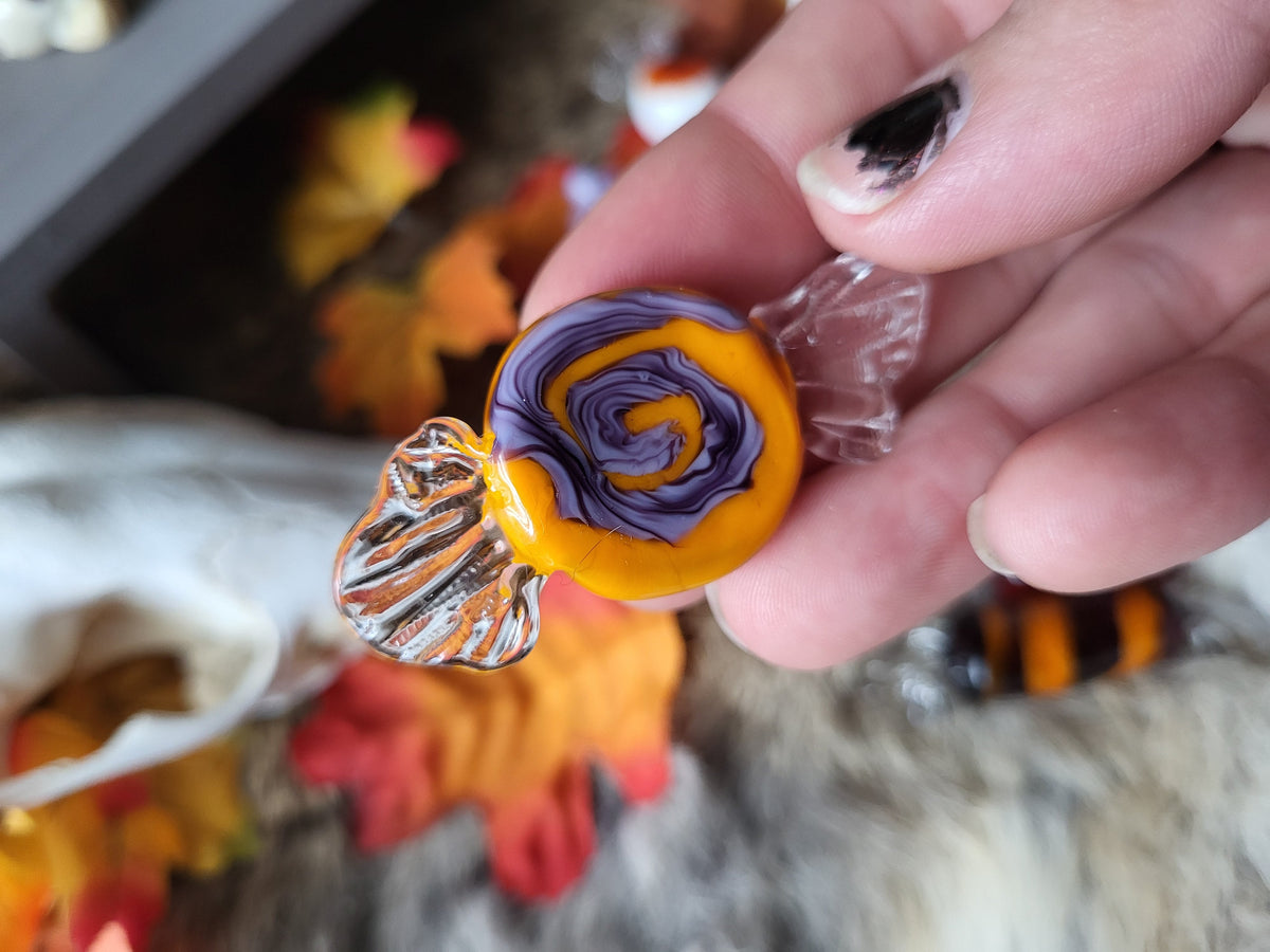 Glass Jack-O-Lantern Candies